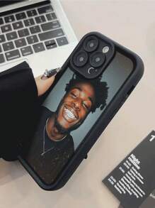 1pc Customized Black Skin Phone Case Compatible With IPhone 16 Pro Max/17 Pro Max/17 Air/17/16 Plus, S25 Ultra/S25 Plus/S25, Redmi And Other Models,Season Picks,2025phonecase