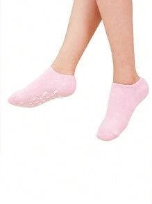 硅胶网袜美白脚部，网眼船袜带点胶小脚印 - 彩色 - 查看 5