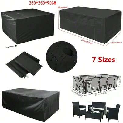 Waterproof Garden Patio Furniture Cover Rattan Table Cube Seat Covers Outdoor UK