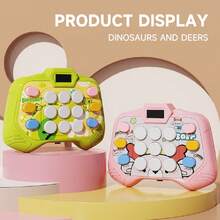 1 Máy chơi game đẩy nhanh 999 chế độ cấp độ 4 Đồ chơi Pop Fidget - Bong bóng đẩy nhanh cầm tay có phản hồi âm thanh tức thì, Máy chơi game điện tử cảm giác đập chuột chũi cho trò chơi nhiều người chơi giải tỏa lo âu, căng thẳng dành cho thanh thiếu niên, người lớn, quà tặng sinh nhật, quà tặng tiệc vui nhộn cho cả gia đình (Không bao gồm pin, một số phụ kiện có màu ngẫu nhiên) Quà tặng Giáng sinh - Nhiều màu - Xem 6