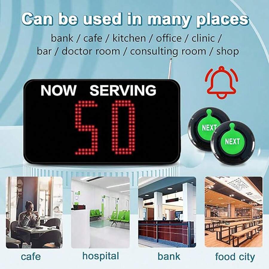 3-Ziffern Warteschlangen-Anrufsystem Nummer Aufruf System Wartenummern ...
