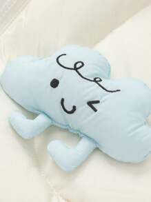 Balabala Girls' Down Jacket Cloud Patterned Warm Winter 2024 Outerwear - Milky White - View 6