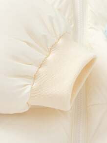 Balabala Girls' Down Jacket Cloud Patterned Warm Winter 2024 Outerwear - Milky White - View 7