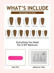 24 pezzi di unghie finte a mandorla di media grandezza con punta francese blu, design a motivi di stelle e conchiglie, finitura lucida, unghie finte intere per donne e ragazze per uso quotidiano - include lima per unghie e adesivo in gel per unghie - Multicolore - Visualizzare 6