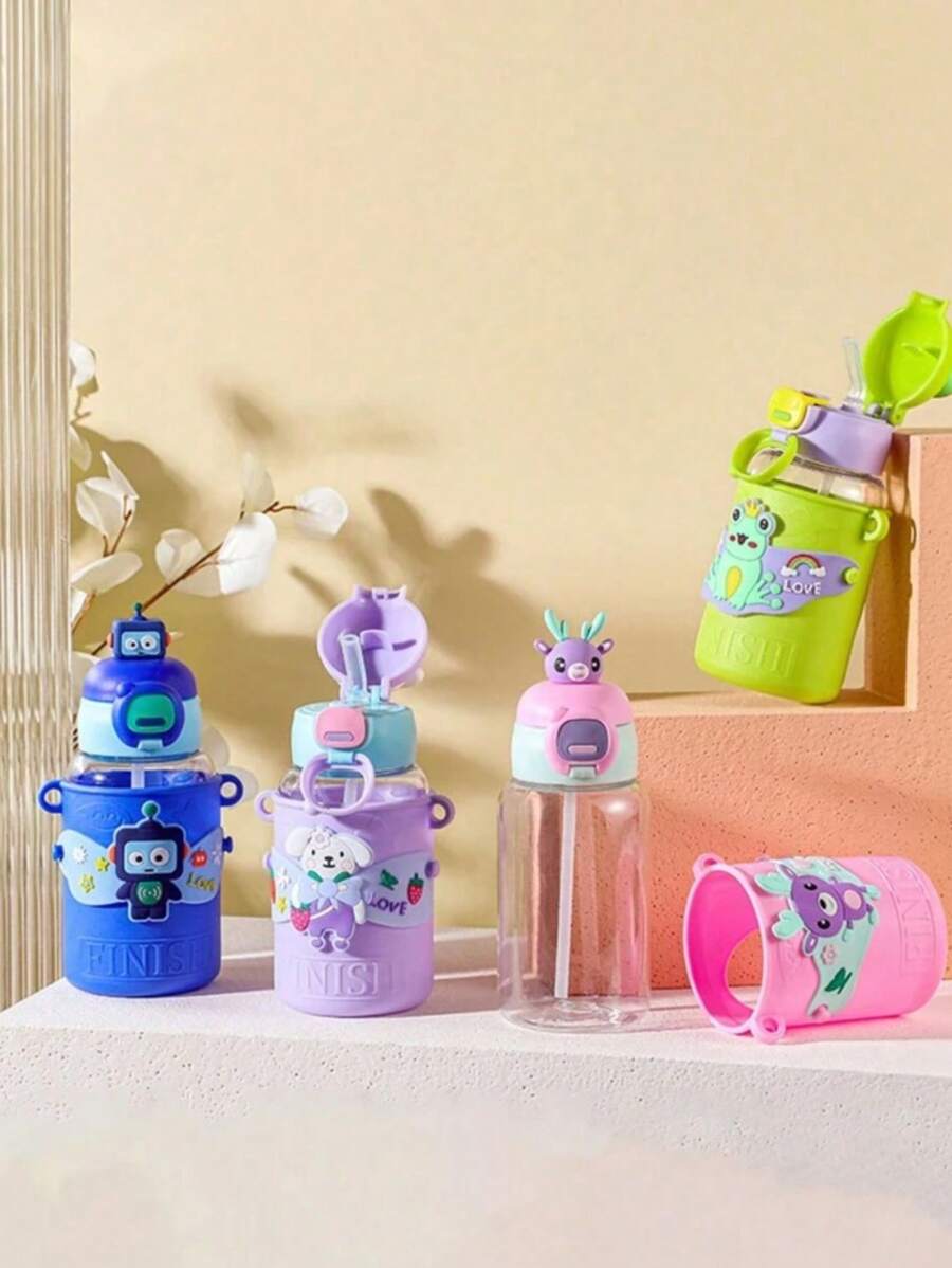 Vaso Biberon Chupete y Liston Colgante Infantil - Azul - Ver 1