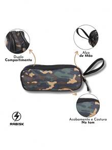 Camouflage Pencil Case School Army Style Rabisk Youth Green - 綠色 - 查看 3