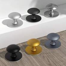 4 件套免钻欧式单孔拉手，现代简约橱柜把手，适用于衣柜、抽屉、玻璃门、床头柜 - 彩色 - 查看 1