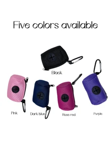 1pc Pet Waste Bag Holder, Dog Walking Pooper Scooper Bag Dispenser, Upgraded Version With Durable Carabiner