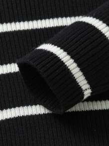 mini bala 男童和女童针织毛衣 2024 秋冬新品系列 - 黑與白 - 查看 7
