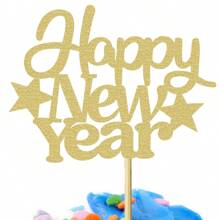 12 件新年快乐纸杯蛋糕装饰 2025 闪光你好 2025 欢呼 2025 纸杯蛋糕挑选装饰品 2025 新年快乐派对装饰用品 - 彩色 - 查看 7