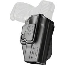 Gun Flower Taurus G2C Holster, OWB Holster Fits Taurus G2C/G3C, Taurus Millennium G2 PT111/PT140, Outside Waistband Carry Holster, Level II Retention Locking System, 360 Degrees Adjustable, Right Hand-Clear - Black - View 2