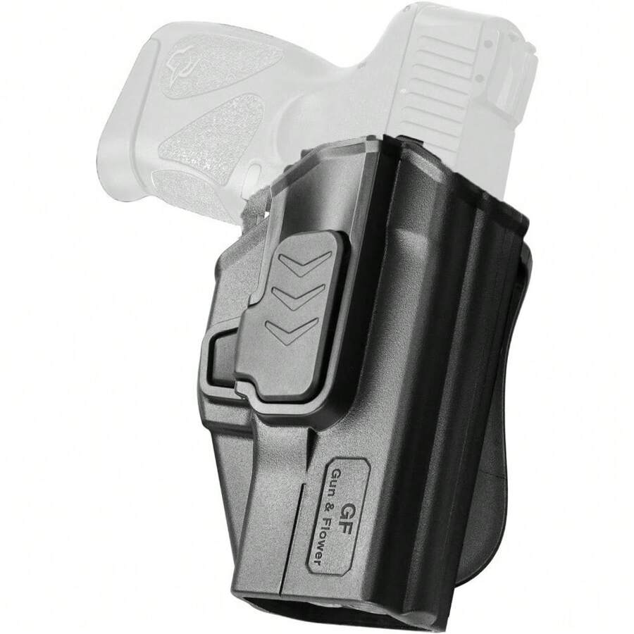 Gun Flower Taurus G2C Holster, OWB Holster Fits Taurus G2C/G3C, Taurus Millennium G2 PT111/PT140, Outside Waistband Carry Holster, Level II Retention Locking System, 360 Degrees Adjustable, Right Hand-Clear
