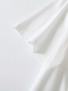 Customized T-Shirt: Add Your Own Text [Love/Personal Motto/Pet Name/Birthday Wishes/Holiday/Anniversary Gift/Party/Team/Class] Women's T-Shirt, Summer/Autumn Casual Top, Pink/White Long Sleeve Round Neck T-Shirt - V2,Ornamental,Dawg,Unique,Custom,Ideal Gifts For Her,Family,Friends,Pink Girls,For Holiday,For Vacation,For Anniversaries - White - View 5