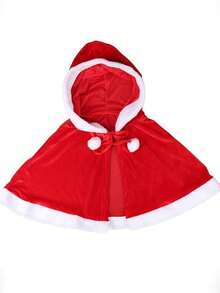 新款圣诞披风斗篷圣诞老人服装派对表演成人女款金丝雀衣服帽子 - 彩色 - 查看 4