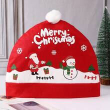 圣诞汽车椅套、节日汽车靠背椅、圣诞帽装饰、座椅头枕套 - 均碼 - 查看 1