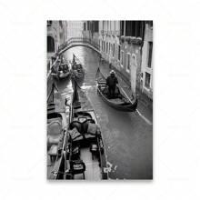 1 tấm áp phích nghệ thuật treo tường Khung tùy chọn Milan Ý Cảnh đen trắng Nhiếp ảnh phong cảnh In Tranh vải Canvas Bãi biển Thuyền Xe buýt Nghệ thuật treo tường Áp phích Trang trí phòng khách Du lịch - nhiều màu - Xem 8