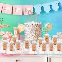 5 Sets Flaschen-Öffner-Geschenkset mit Bär-Flaschenöffner Dekorationen und Souvenirs, enthält 5 Flaschenöffner, 5 Organzabeutel und 5 Dankeskarten als Gastgeschenk, Geburtstags-Geschenk, Duscherparty Dekoration und Zubehör