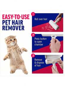 Quitapelos portátil para mascotas - Herramienta reutilizable manual de arreglo para eliminar el pelo de gatos y perros, Elimina el pelo de mascotas rápidamente, Conveniente de usar