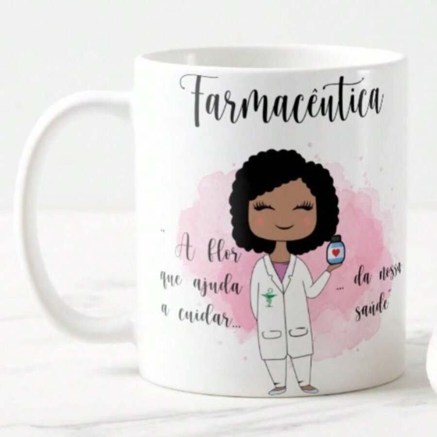 Nghề Dược Sĩ Cốc nữ - trắng - Xem 1