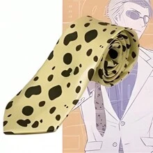 Kento Nanami Cosplay Óculos Gravata Anime Cosplay Leopardo Estampa Gravata Com Óculos