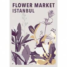 1 pieza Cartel abstracto de mercado de flores y mercado de frutas nórdico Impresiones de pintura en lienzo de arte de pared botánica para decoración del hogar sin marco - Multicolor - Ver 47