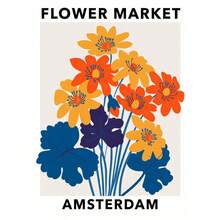 1 pieza Cartel abstracto de mercado de flores y mercado de frutas nórdico Impresiones de pintura en lienzo de arte de pared botánica para decoración del hogar sin marco - Multicolor - Ver 54