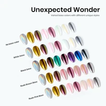 8pcs/Set Metal Nail Powder Kit, Holographic Mirror Effect, Nail Powder For DIY Decoration Glitter, 8 Colors, 0.5g/Pc - Multicolor - View 3