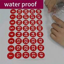 Customize 1 Labels And Stickers With 1-50 Numbers, 6 Colors, Waterproof, Non-Tear And Strong Adhesion. They Can Be Used For A Variety Of Office, Daily And Household Items. - 1inch/2.5cm Sticker - View 8