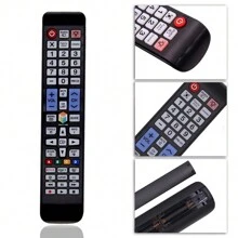 TCHDNZRC Universal Remote Control Fits For All Sam Sung LED HDTV Smart TV With Button And Sam Sung Backlit Remote - No Setup Needed, 1.Suitable For - Universal Remote Control For Sam Sung Tv Remote Control Compatible With All Sam Sung LCD / Smart / 3D / LED / HD Tv Models