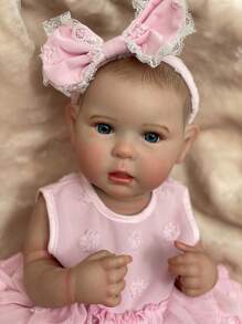 Búp bê tái sinh đáng yêu 18 inch làm thủ công giống như thật Ward Baby với mái tóc được sơn 3D, trẻ sơ sinh có thể nhìn thấy các đường gân thực tế Quà tặng Giáng sinh - Búp bê tái sinh - Xem 6
