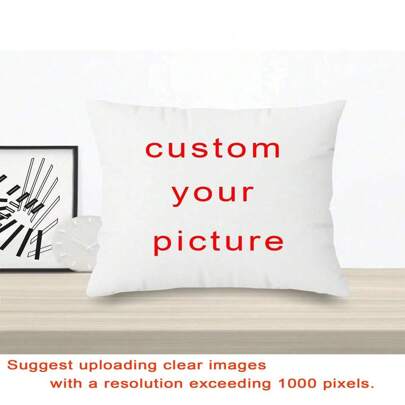 1PC Customized Single-Sided Pillow Cover With Pictures DIY Commemorative Gift Pillowcase Personalized Image Pillowcase Suitable For Family Friends Self Pet Baby Mother's Day Gift Print Pillowcase 45*45,Suggest Image Resolution Exceeding 1000 Pixelswinter Eve Gifts Back To School Winter Gift Ideas Boy Girl Valentine's Day