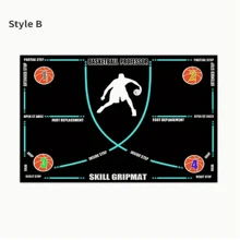 1pc Basketball Training Mat, Non-Slip Quiet Rubber Basketball Dribbling Trainer, Foldable Speed & Agility Training Pad