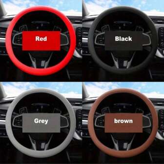 汽车通用硅胶方向盘套弹力手套套质感柔软多功能汽车装饰DIY车内用品工具