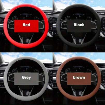 汽车通用硅胶方向盘套弹力手套套质感柔软多功能汽车装饰DIY车内用品工具