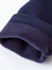 mini bala 年轻女孩高腰弹力裤 2024 冬季新款 - 藍色 - 查看 8