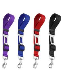 1 pieza Correa de seguridad ajustable para perros en el coche - Accesorios para salidas con perros