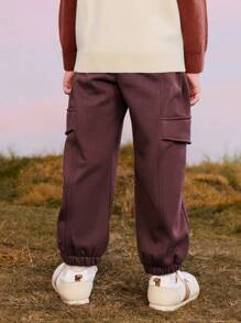 mini bala Pantalones casuales gruesos para niños y niñas - Nueva colección de invierno 2024
