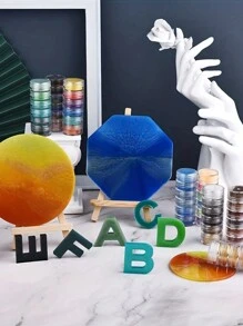 6 Colors/Set Pearlescent Powder Pigment Mica Mineral Powder For DIY Epoxy Resin Molds Dye Making Jewelry Making Resin Coloring
