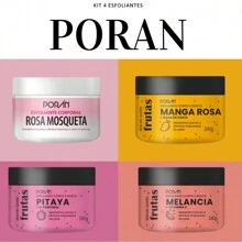 Exfoliating Soap Cream Body Moisturizer Bath PORAN Fruit Watermelon Liquid Body And Face Similar To Labotrat - 去角質套裝 4 - 查看 1