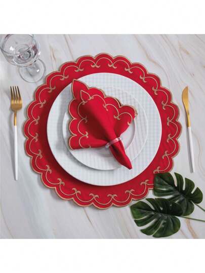 Kit de Jogos Americanos + Guardanapos Sparta com Bordado