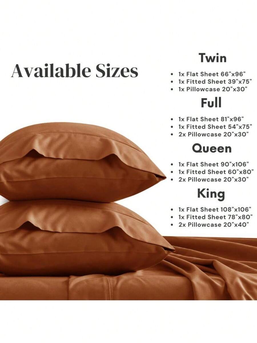 Cotton Passion Bed Sheets Set 4 Piece Bed Sheet Set Ultra Soft Twin