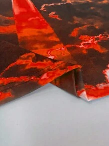 Maglietta a maniche lunghe da uomo con stampa 3D a forma di croce e nuvole, scollo rotondo, adatta per primavera e autunno, regalo speciale per uomini