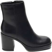 Women's Square Toe Ankle Boots - Zipper Design, Platform Sole, Comfortable And Stylish Autumn/Winter Style - Black - View 5