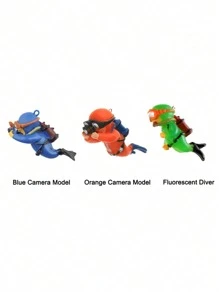 Resin Diver Figurines For Fish Tank, Aquarium Decor Floating Divers With Buoyancy Balls - Creative Underwater Scenery Accessories For Aquatic Pet Habitat, Aquarium Decorations, Fish Tank Landscaping