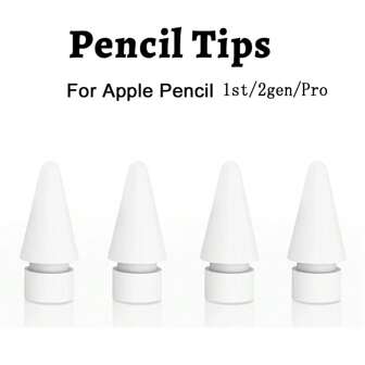 Compatible con la punta del Apple Pencil de doble capa, compatible con Apple Pencil de 1.a y 2.a generación. Puntas compatibles con el bolígrafo digital para iPad. Accesorio de recambio de punta, regalo para madre, familia, amigos, cumpleaños, festividades.