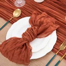 6/12/24/48pcs Set Cheese Printed Napkins, 50cm X 50cm Country Style Autumn Napkins, Suitable For Wedding, Autumn Dining Table Decoration