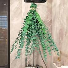 Tallos de eucalipto natural fresco para decoración de exteriores, 10 piezas -17 eucaliptos reales para colgar en la ducha, hojas de tallos de eucalipto reales para baño, spa, hogar, boda, arreglos florales, decoración de jarrones