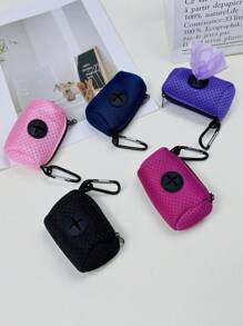 1pc Pet Waste Bag Holder, Dog Walking Pooper Scooper Bag Dispenser, Upgraded Version With Durable Carabiner