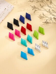 3 Cặp Hoa Tai Đính Đá Hình Giọt Nước Hình Con Muỗi Dễ Thương Bằng Acrylic, Thích Hợp Cho Phụ Nữ Đeo Hàng Ngày Và Làm Quà Tặng - Màu 1 - Xem 3