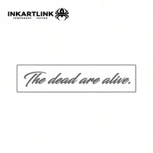 INKARTLINK - Revolutionary Tattoo Technology, Semi-Permanent Tattoo, Artistic English Lettering, Heartfelt Tattoo, Temporary Tattoo, Waterproof, Authentic Tattoo Look, Botanical Tattoo - Black - View 3